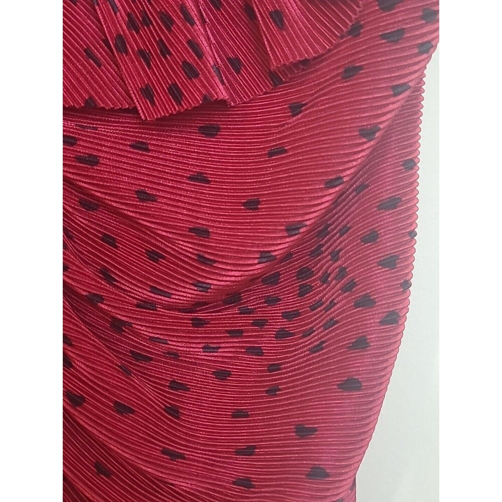 Express Rouched Red Crop Top Size Small - Picture 6 of 11
